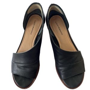 EUC Lucky🍀Brand Black Leather Women’s Size: 8.5